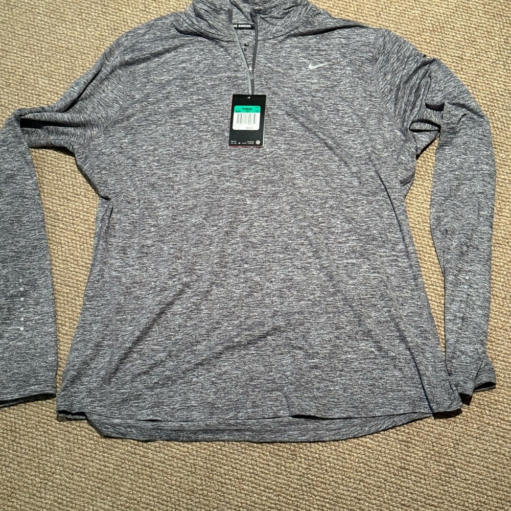 🩶Nike Heather Gray Running Pullover🩶